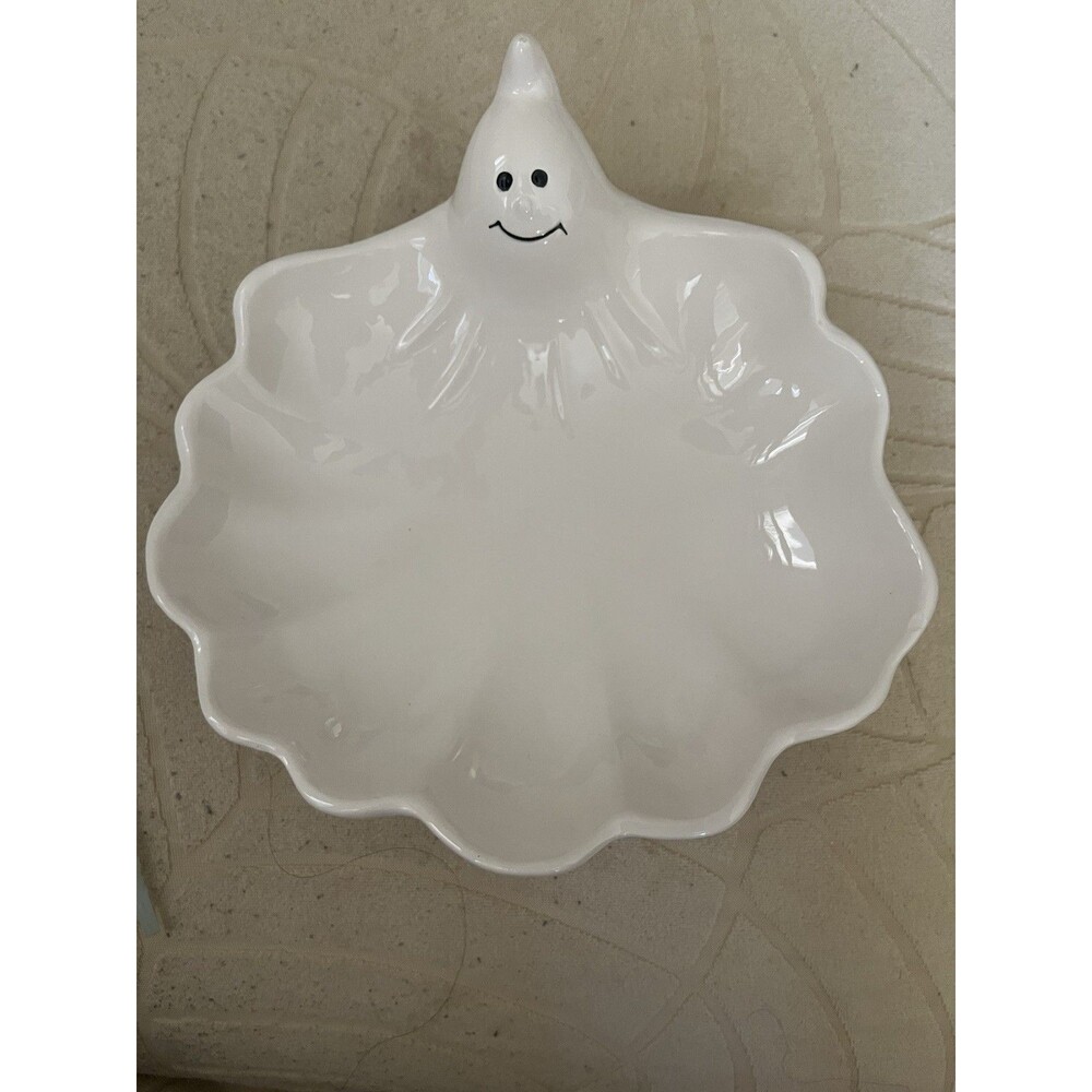 Midwest of Cannon Falls Ceramic Ghost Snack Candy Plate